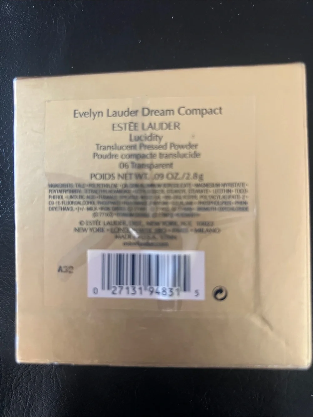 Estee Lauder Heart Compact Mirror in Pink, Blue & Gold - Picture 7 of 7